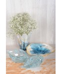 Ocean blue shell bowl 27.5x12.5x15cm