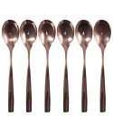 Spoons dessert copper - set of 6
