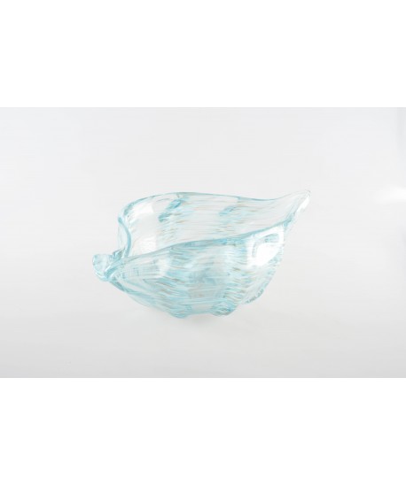 Ocean blue shell bowl 29x17.5x9.5cm