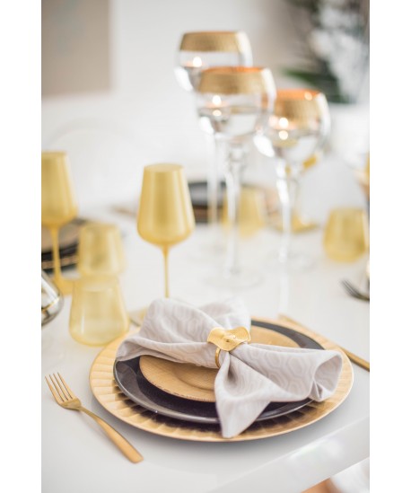 Ménagère 24 pièces doré brillant