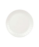 Assiette plate blanche Flora 26.6x26.6x2cm