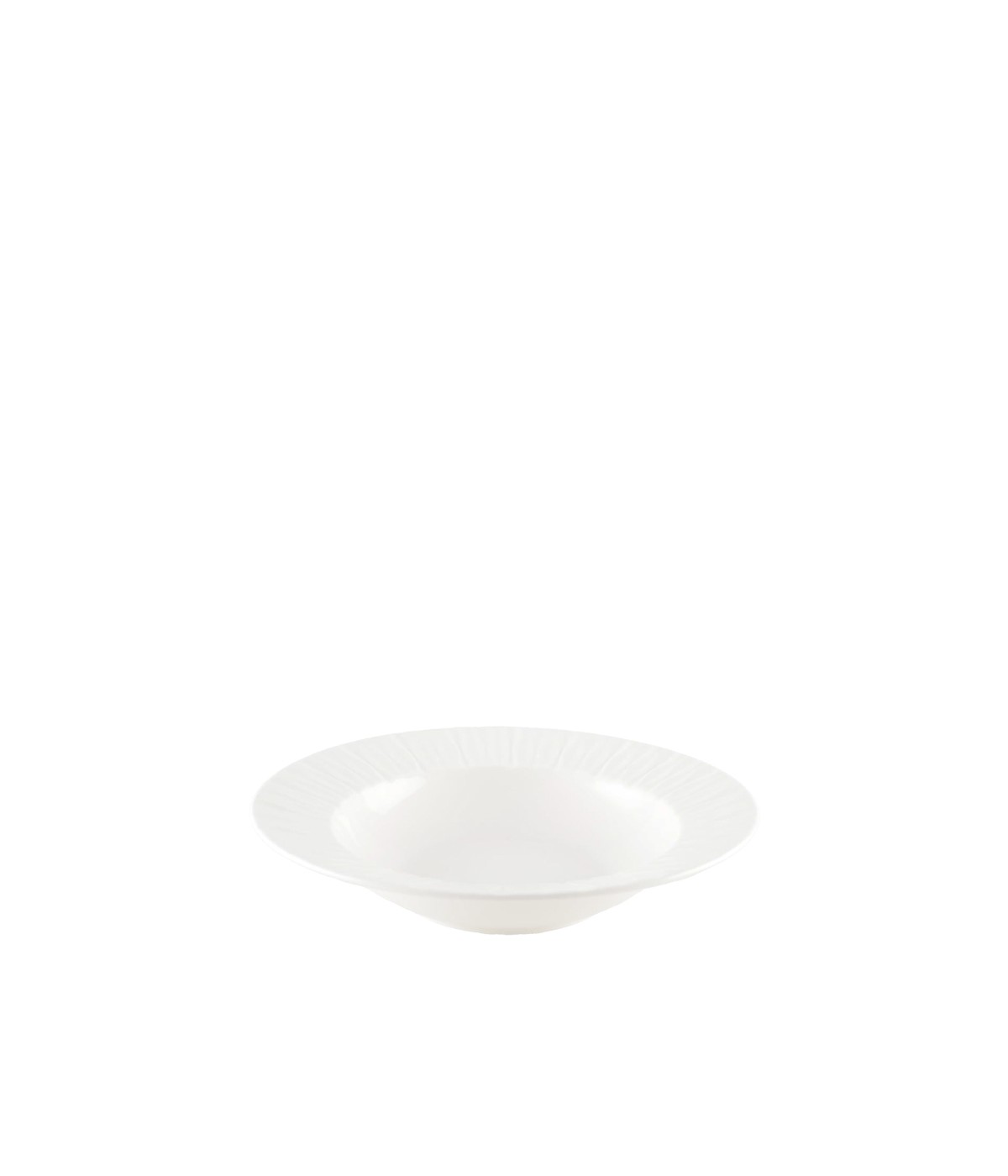 Assiette creuse blanche Lilia 20.3x20.3x4.3cm