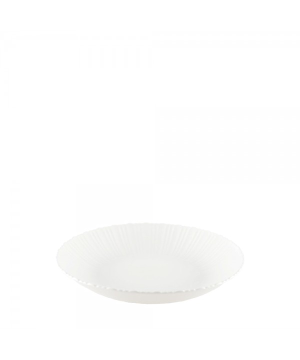 White soup plate flora 26.6x26.6x2cm