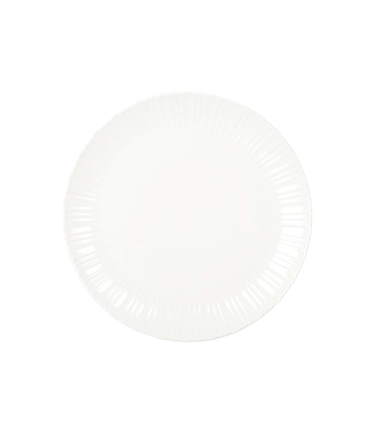 Assiette de présentation blanche Flora 31.8x31.8x2.7cm