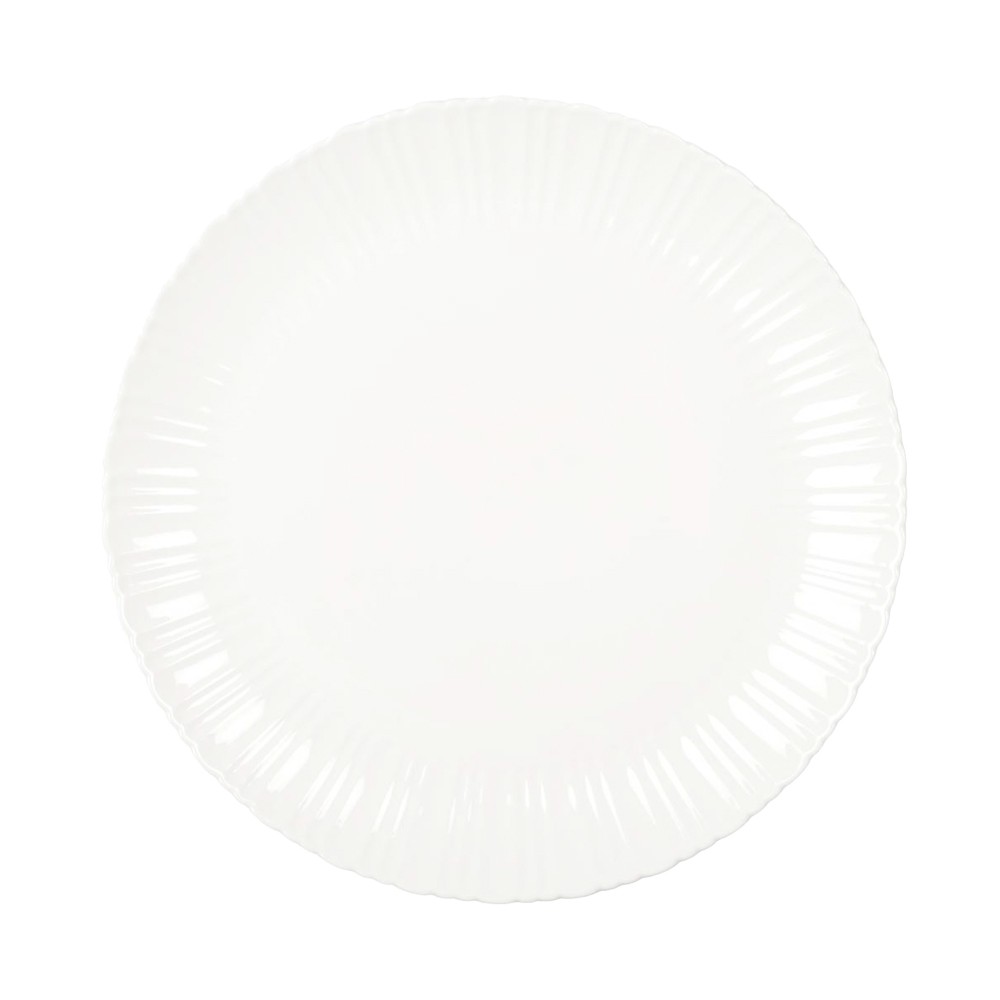 Assiette de présentation blanche Flora 31.8x31.8x2.7cm