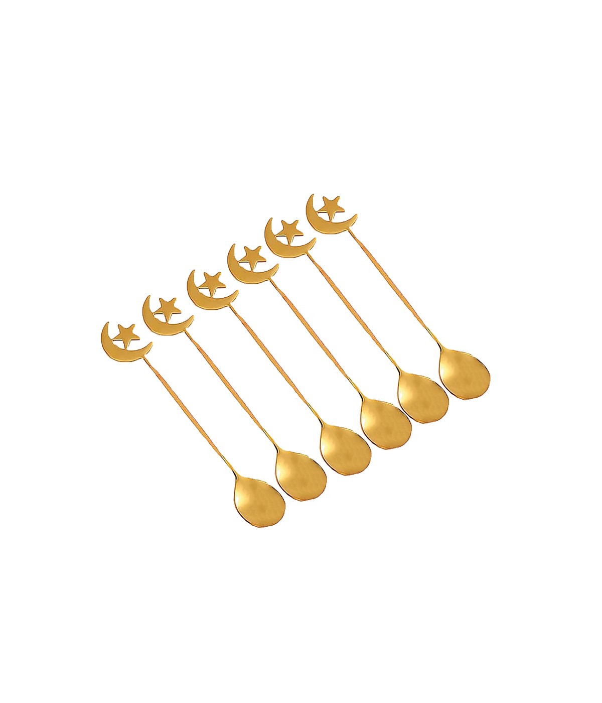 Cuillères dorées Istanbul - lot de 6