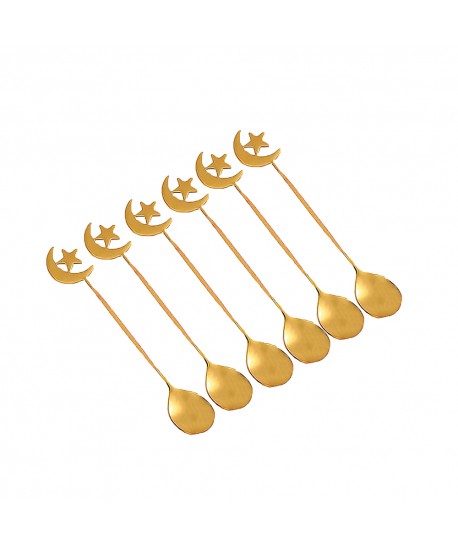 Cuillères dorées Istanbul - lot de 6