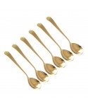 Golden dessert spoons - set of 6