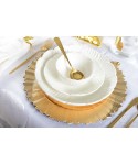 Golden dessert spoons - set of 6