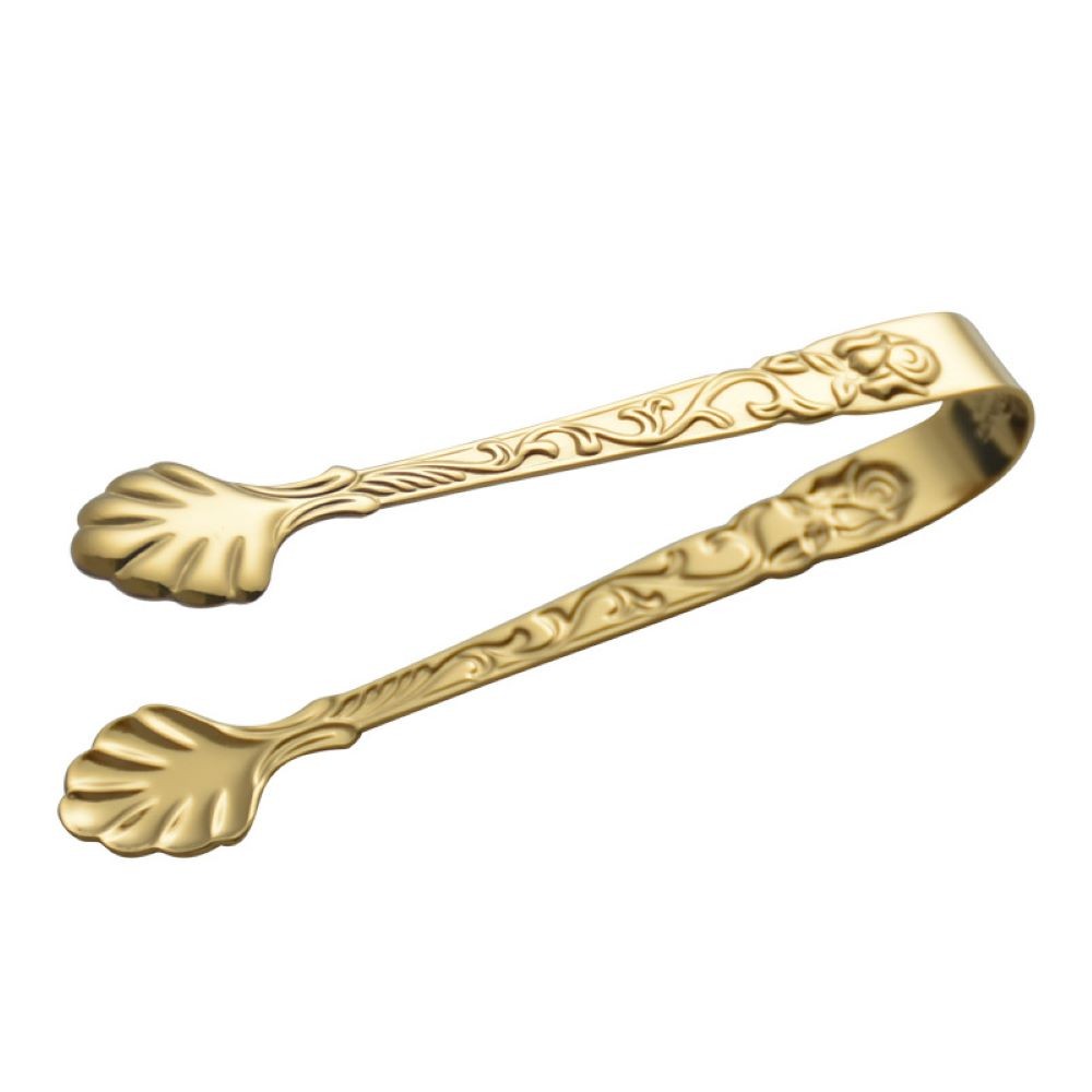 Golden sugar tongs