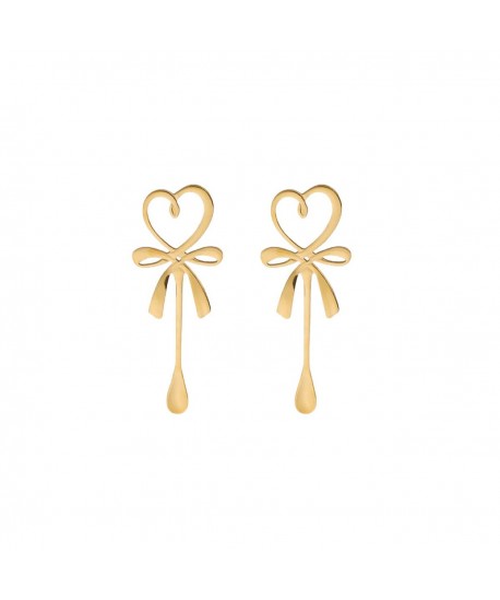 Cuillères dorées coeur - lot de 2