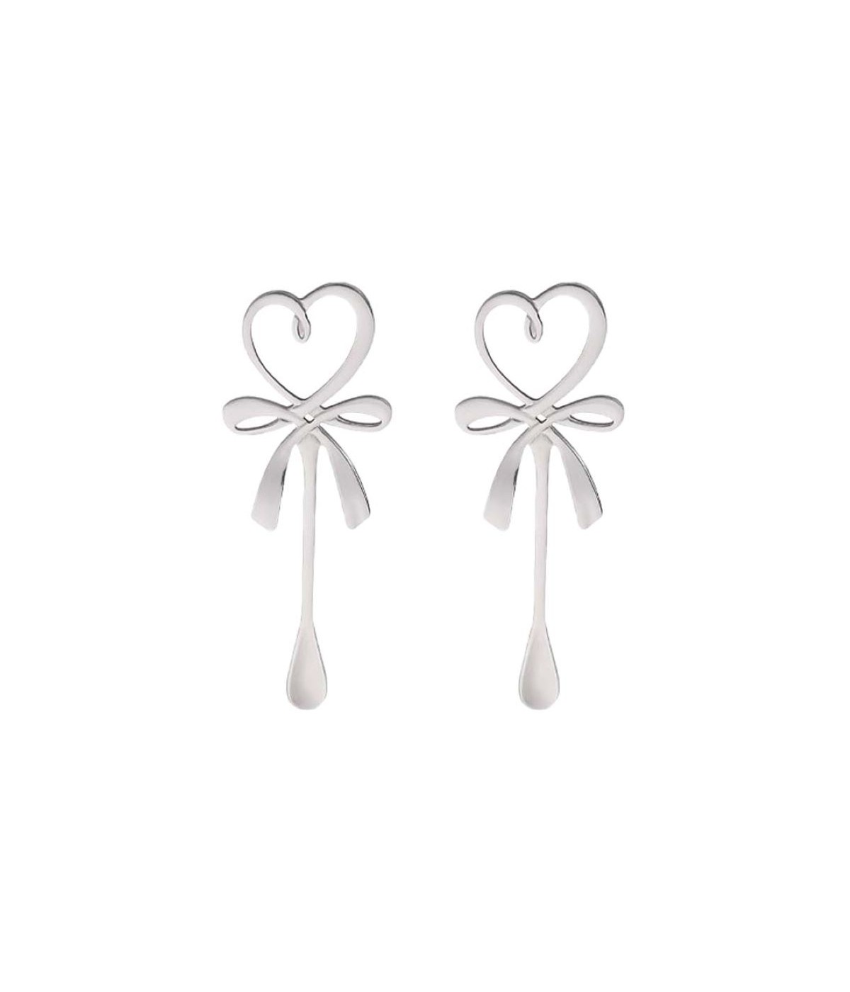 Cuillères argent coeur - lot de 2