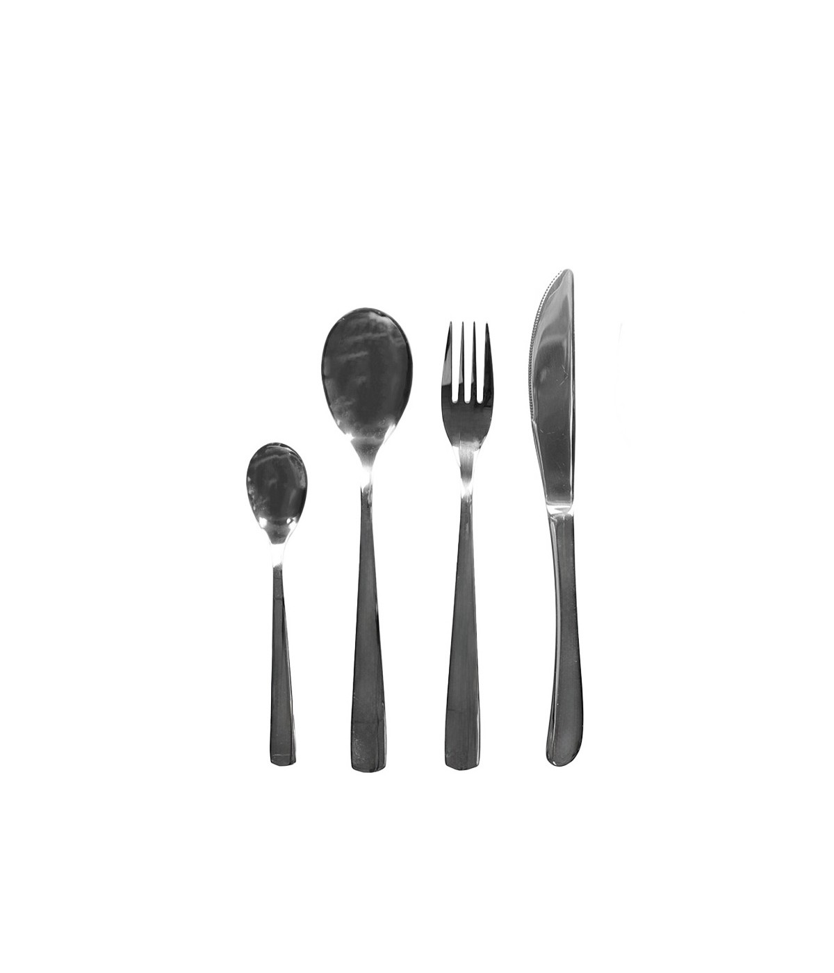 Ménagère 24 pièces argent brillant