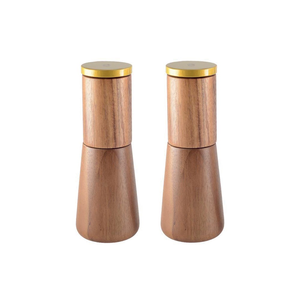 Wooden salt and pepper shaker set