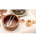 Wooden bowl with nutcracker