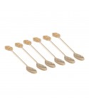 Golden arabesque coffee spoons - set of 6
