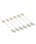 Cuillères à café argent arabesques - lot de 6