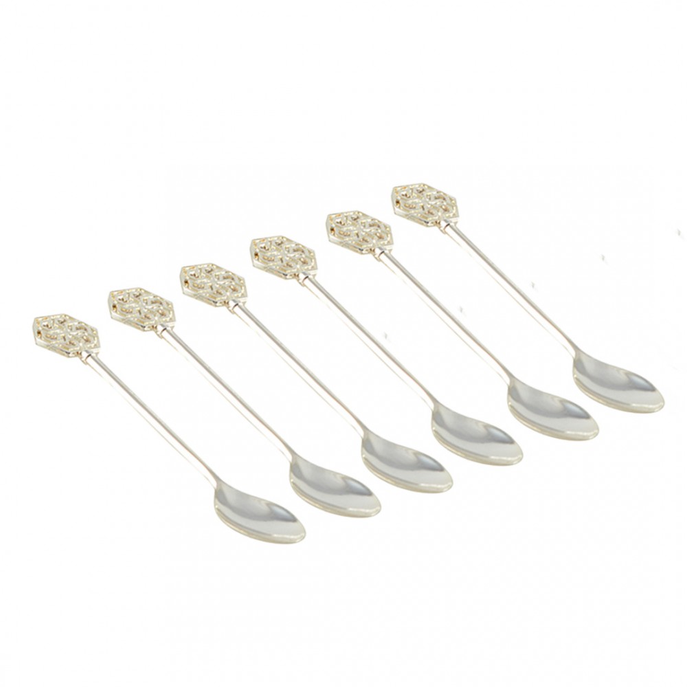 Cuillères à café argent arabesques - lot de 6