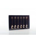 Golden arabesque coffee spoons - set of 6