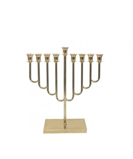 Menorah dorée sur pied 34x12x38cm
