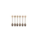 Golden arabesque coffee spoons - set of 6