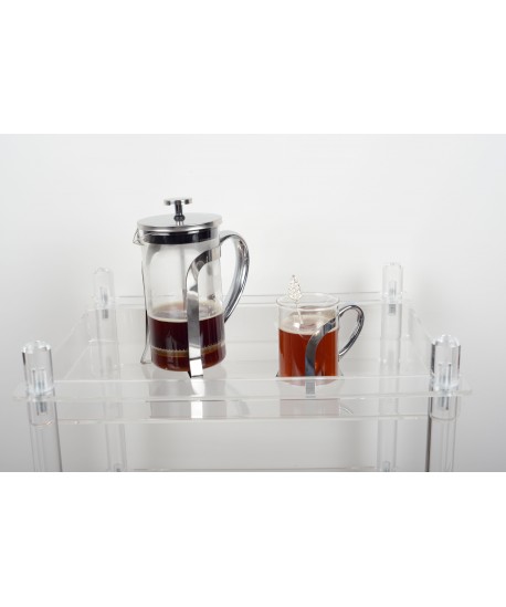 Silver leaf coffee spoons - set of 6