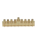 Straight golden menorah 42x8x12cm
