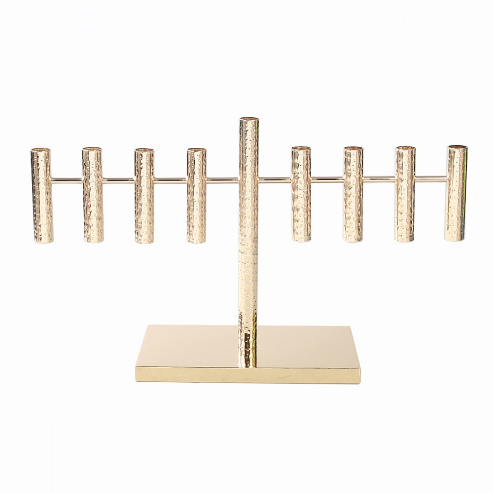 Menorah Césarée dorée 55x14x33cm