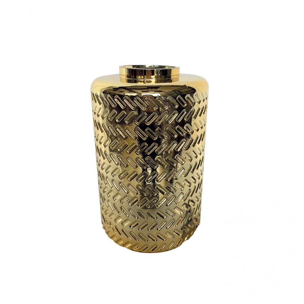 Golden vase 16x25cm