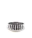 Shiny silver decorative bowl 20x20x8cm
