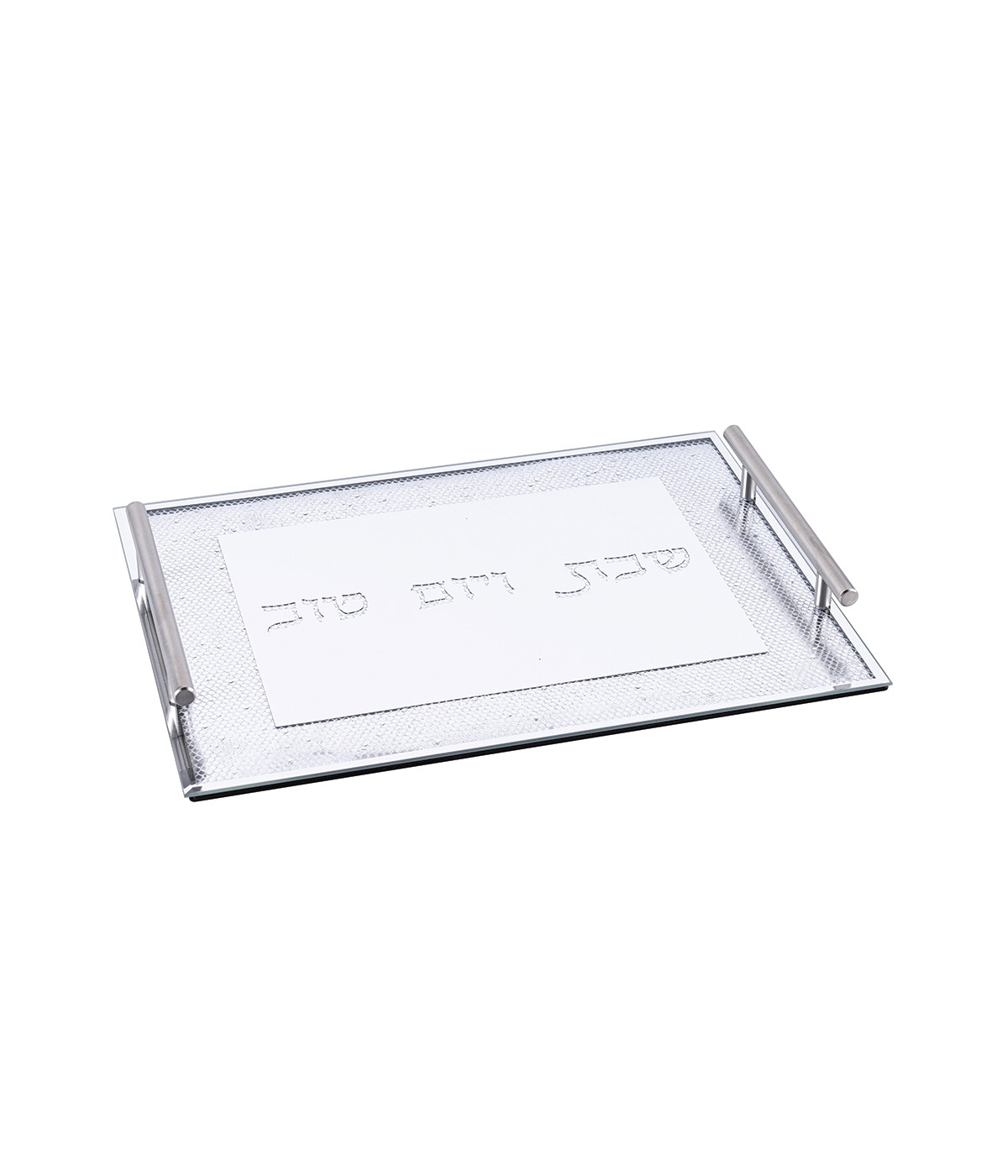 Plateau rectangulaire argent 40x30cm