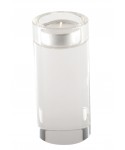 Bougeoir rond haut en verre 12 cm