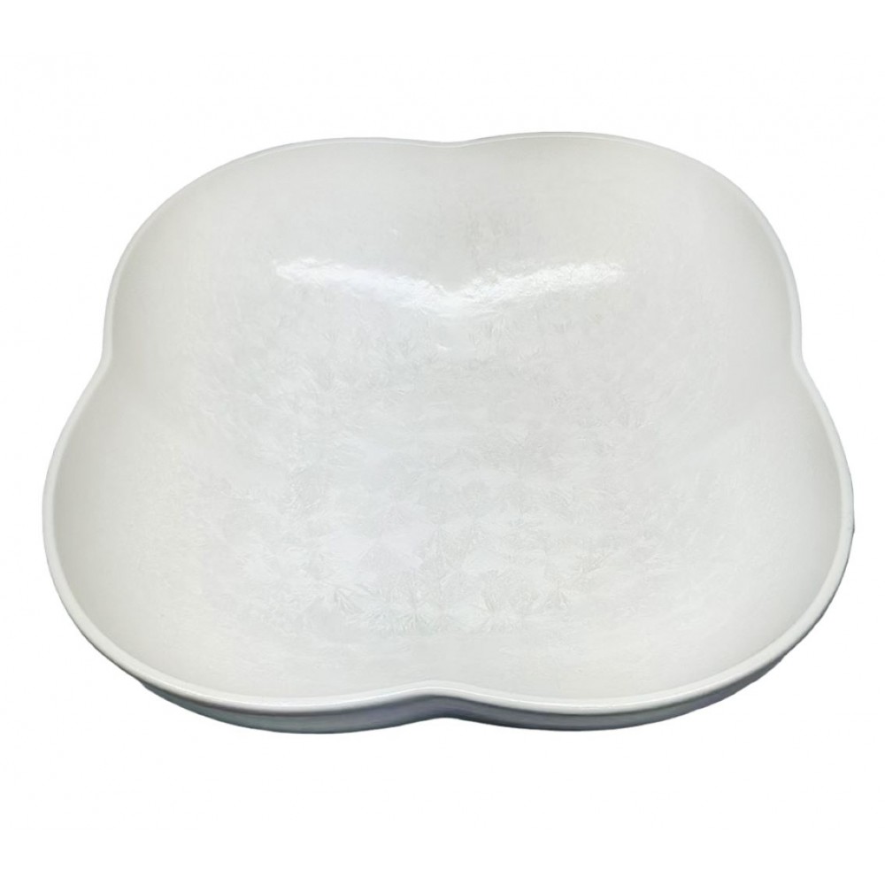 White floral porcelain salad bowl 25.5cm