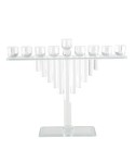 Menorah en verre cristal 40x8x45 cm