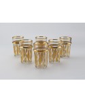 Golden oriental tea cups - set of 6