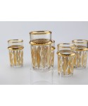 Golden oriental tea cups - set of 6