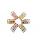 Tasses à thé orientales 6 couleurs - lot de 6