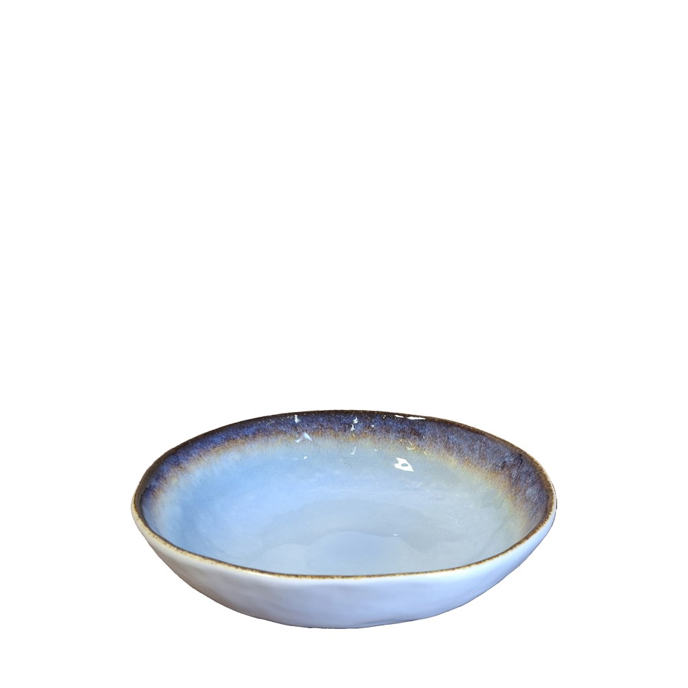 Blue porcelain soup plate 20x20x5cm