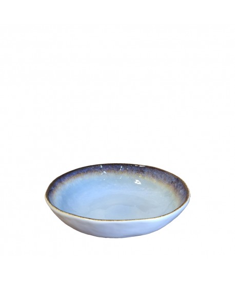 Blue porcelain soup plate 20x20x5cm