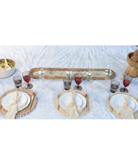 Verres à eau marron en acrylique - lot de 6