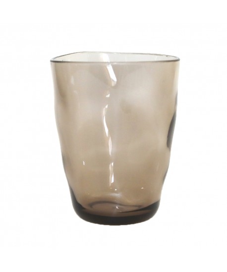 Verres à eau marron en acrylique - lot de 6