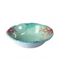Coral melamine soup plate 20x20x5.5cm