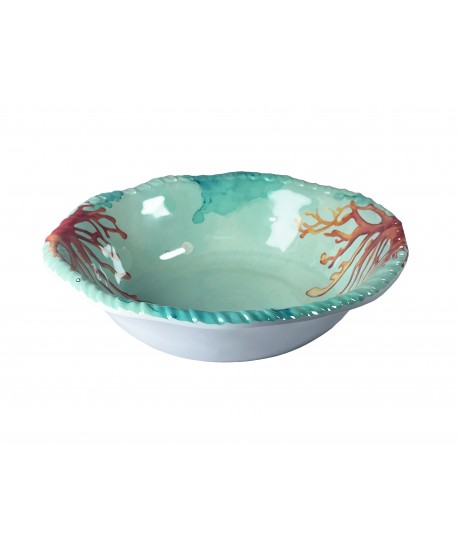 Coral melamine soup plate 20x20x5.5cm