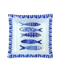 Coupelle creuse poisson 11.5x11.5x1.8cm - lot de 6