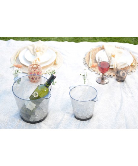 Seau à champagne fume 22.3x22.3x21.5cm