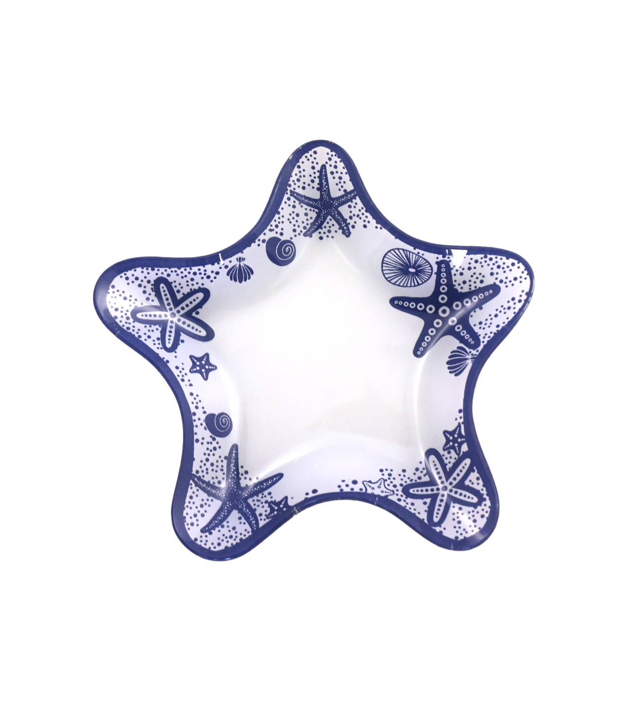 Blue starfish bowl 18.7x20.8x2cm - set of 6