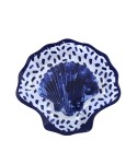 Coupelle bleue coquille Saint-Jacques 15.6x16.8x1.7cm - lot de 6