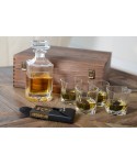 Coffret whisky en bois avec carafe
