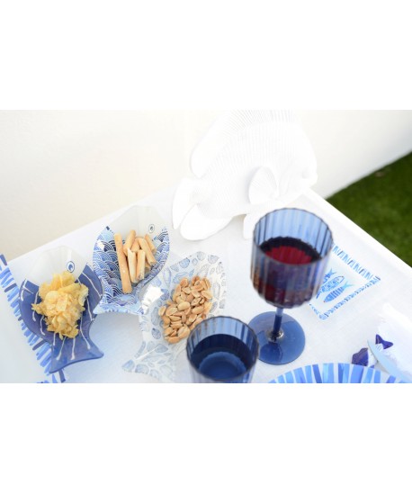 Coupelle poisson multicolore - lot de 6