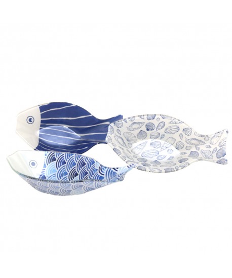 Coupelle poisson multicolore - lot de 6